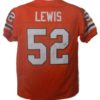 Ray Lewis Autographed/Signed Miami Hurricanes XL Orange Jersey JSA 15156