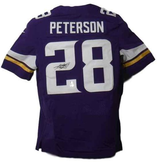 Adrian Peterson Signed Vikings Authentic Nike Purple XL Jersey PSA 15168
