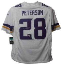 Adrian Peterson Signed Minnesota Vikings Nike Limited White XL Jersey PSA 15170