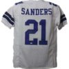 Deion Sanders Autographed Dallas Cowboys White Size XL Jersey JSA 15183