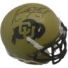 Kordell Stewart Autographed/Signed Colorado Buffaloes Mini Helmet JSA 15209