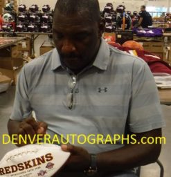Doug Williams Signed Washington Redskins Logo Football SB XXII MVP JSA 15220