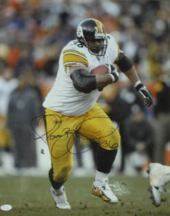 Jerome Bettis Autographed/Signed Pittsburgh Steelers 16x20 Photo JSA 15255