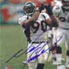 Neil Smith Autographed/Signed Denver Broncos White Jersey 8x10 Photo 15271