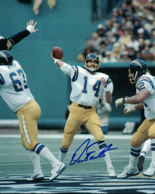 Dan Fouts Autographed/Signed San Diego Chargers 8x10 Photo 15292