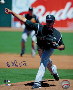 Esmil Rogers Autographed/Signed Colorado Rockies 8x10 Photo 15340