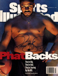 Jerome Bettis Signed Pittsburgh Steelers Sports Illustrated 11/97 No label 15445