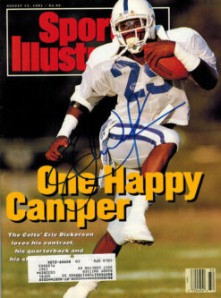 Eric Dickerson Signed Indianapolis Colts August 1991 Sports Illustrated 15466