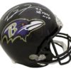 Ray Lewis Autographed/Signed Baltimore Ravens Replica Helmet SB MVP JSA 15473