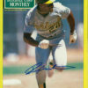Rickey Henderson Signed Oakland Athletics 1990 Beckett Magazine JSA 15495