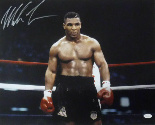 Mike Tyson Autographed/Signed Boxing 16x20 Photo JSA 15636