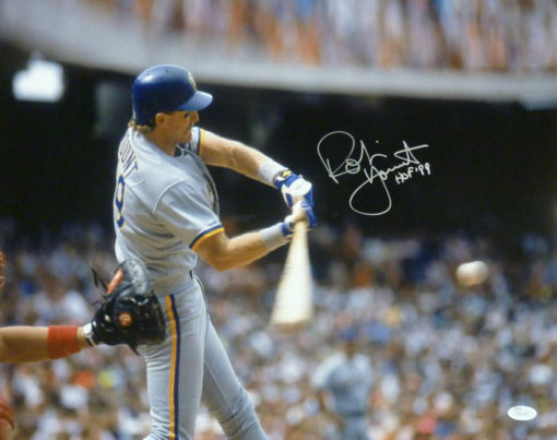 Robin Yount Autographed/Signed Milwaukee Brewers 16x20 Photo Hof 99 JSA 15650