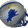 Barry Sanders Autographed/Signed Detroit Lions Replica Helmet JSA 15676