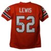 Ray Lewis Autographed/Signed Miami Hurricanes Orange XL Jersey JSA 15696