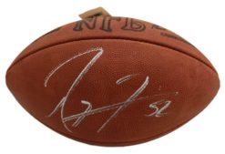 Ray Lewis Autographed/Signed Baltimore Ravens Authentic Football JSA 15697