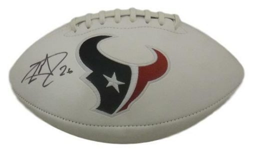 Lamar Miller Autographed/Signed Houston Texans Logo Football JSA 15698