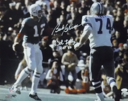 Bob Griese & Bob Lilly Autographed/Signed 16x20 Photo Super Bowl VI JSA 16487