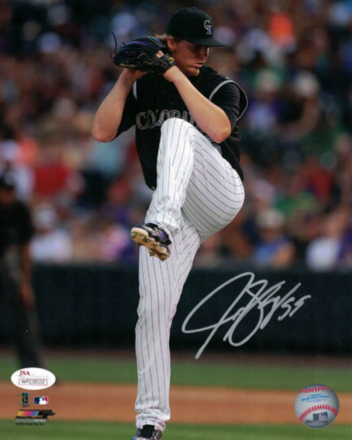 Jon Gray Autographed/Signed Colorado Rockies 8x10 Photo JSA 16873 PF