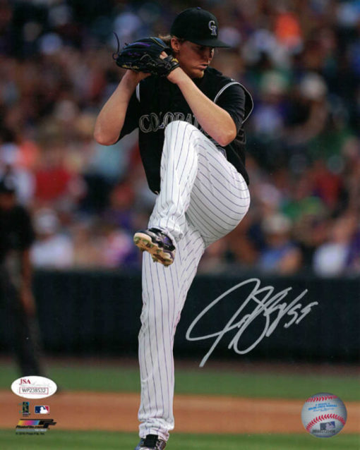 Jon Gray Autographed/Signed Colorado Rockies 8x10 Photo JSA 16873 PF