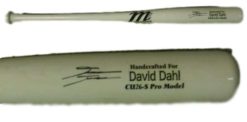 David Dahl Autographed/Signed Colorado Rockies Game Model Baseball Bat JSA 16882
