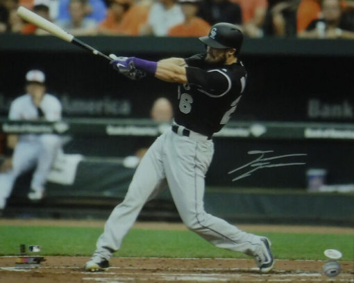 David Dahl Autographed Colorado Rockies 16x20 Photo Horizontal JSA 16886