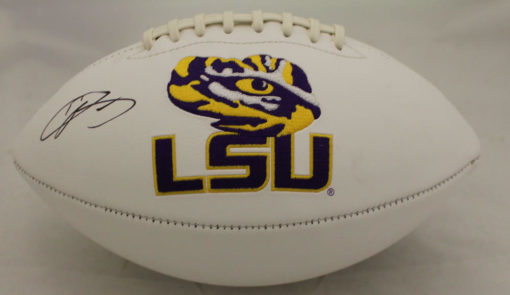 Odell Beckham Jr. Autographed/Signed LSU Tigers Logo Football JSA 16911
