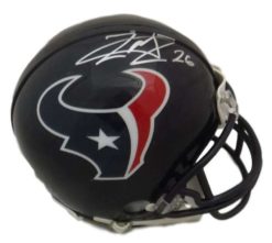 Lamar Miller Autographed/Signed Houston Texans Mini Helmet JSA 16927