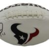 Will Fuller Autographed/Signed Houston Texans White Logo Football JSA 16931