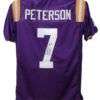 Patrick Peterson Autographed/Signed LSU Tigers Purple XL Jersey JSA 16961