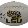 Patrick Peterson Autographed/Signed LSU Tigers White Logo Football JSA 16967