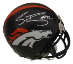 Shane Ray Autographed/Signed Denver Broncos Mini Helmet JSA 16994