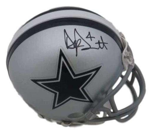 Dak Prescott Autographed/Signed Dallas Cowboys Riddell Mini Helmet JSA 17001