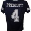 Dak Prescott Autographed/Signed Dallas Cowboys Blue XL Jersey JSA 17003