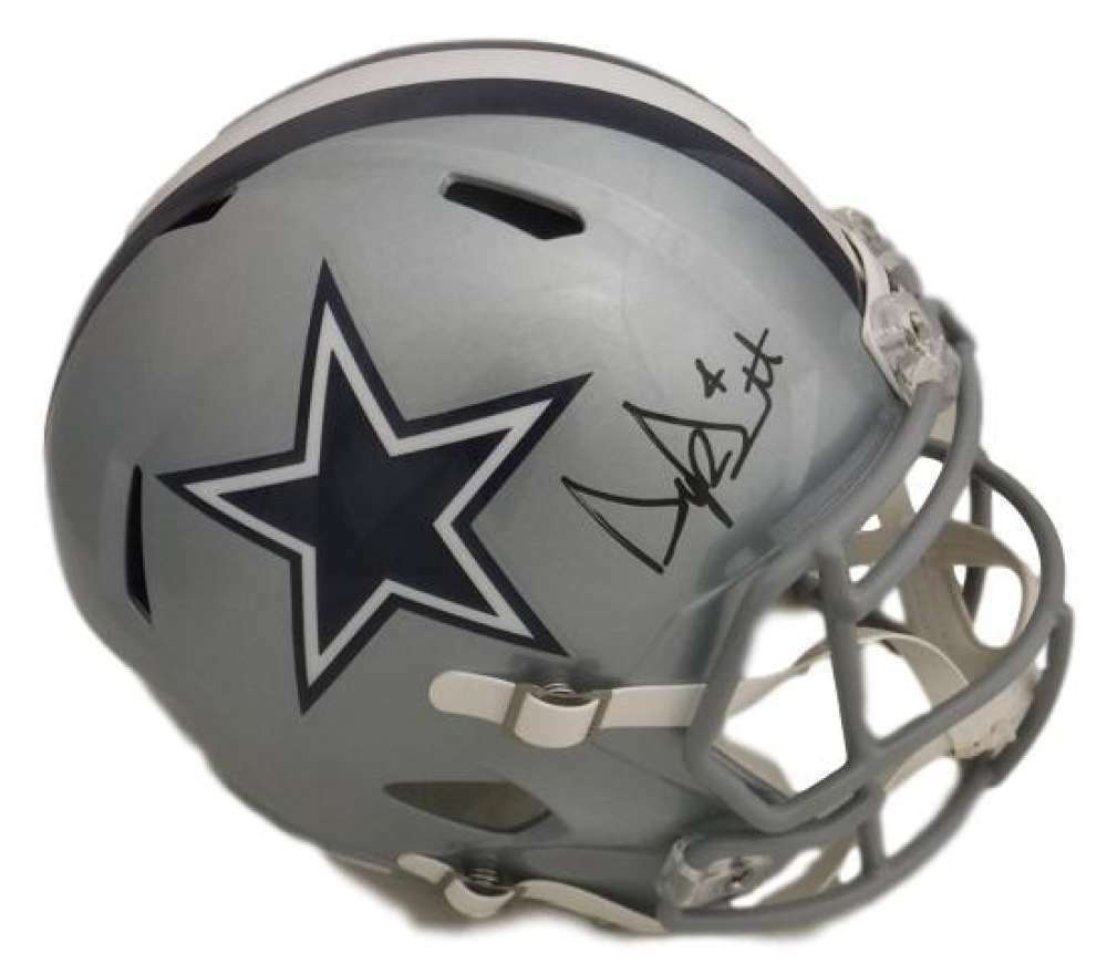 Dak Prescott Autographed Dallas Cowboys Full Size Speed Replica Helmet