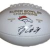 Bradley Roby Autographed Denver Broncos SB 50 White Logo Football JSA 17013