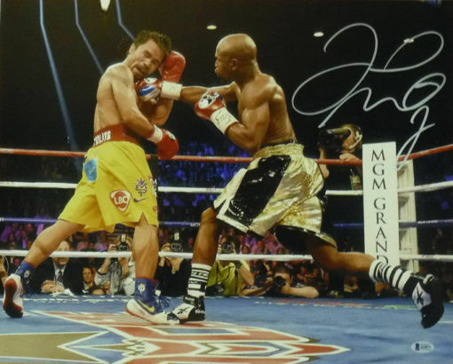 Floyd Mayweather Autographed/Signed Boxing 16x20 Photo BAS 17287