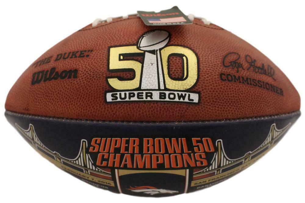 Denver Broncos Unsigned Official Super Bowl 50 Commemorative Football