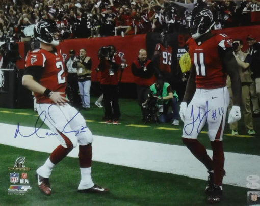 Matt Ryan & Julio Jones Autographed Atlanta Falcons 16x20 Photo JSA 17917