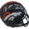 Bennie Fowler Autographed Denver Broncos Mini Helmet SB 50 Champs JSA 18751