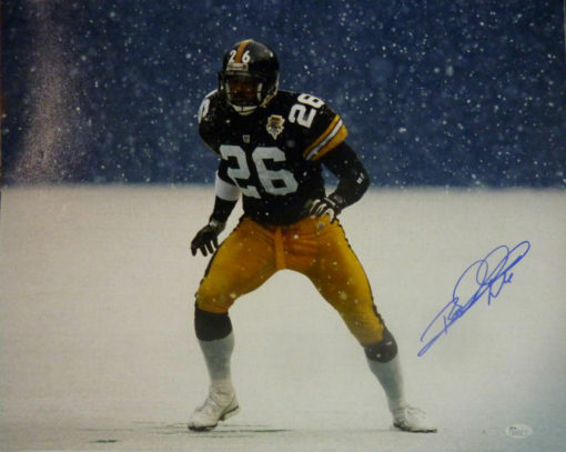 Rod Woodson Autographed/Signed Pittsburgh Steelers 16x20 Photo Snow JSA 18809