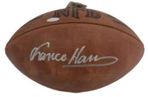 Franco Harris Autographed Pittsburgh Steelers Official Football Steiner 18872