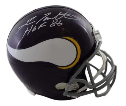 Fran Tarkenton Autographed Minnesota Vikings Replica Helmet HOF JSA 18880