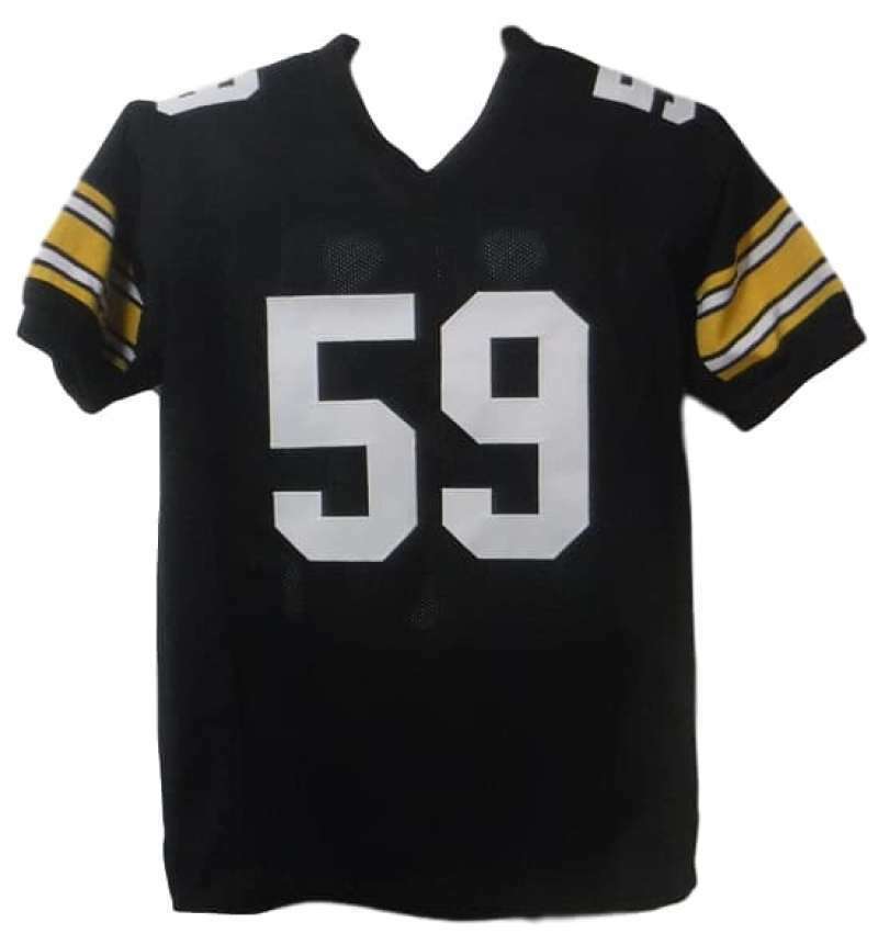 Jack Ham Autographed Pittsburgh Steelers XL Black Jersey HOF JSA 18888