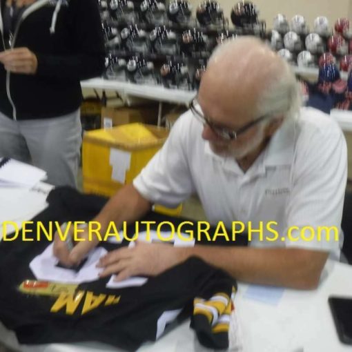 Jack Ham Autographed Pittsburgh Steelers XL Black Jersey HOF JSA 18888