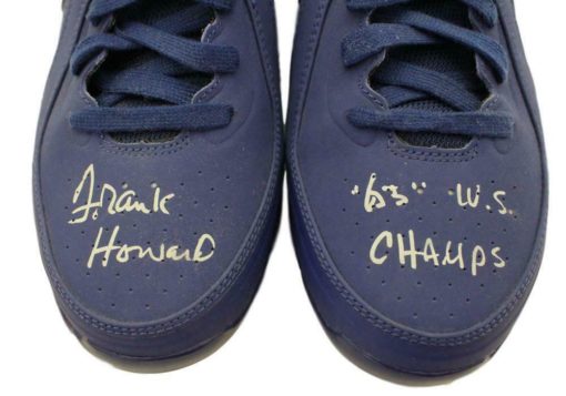 Frank Howard Signed Los Angeles Dodgers Nike Blue Cleats 63 WS Champs 18914