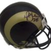 Marshall Faulk Autographed/Signed St Louis Rams Mini Helmet JSA 19020