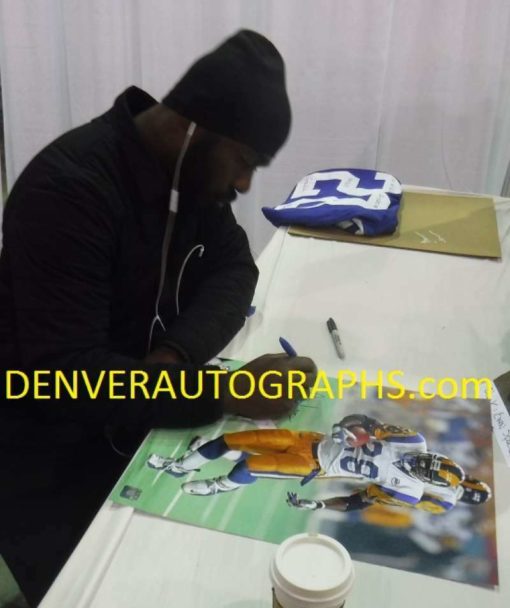 Marshall Faulk Autographed/Signed Los Angeles Rams 16x20 Photo JSA 19022 PF