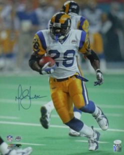 Marshall Faulk Autographed/Signed Los Angeles Rams 16x20 Photo JSA 19022 PF