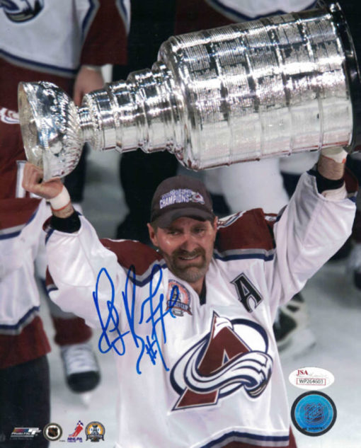 Ray Bourque Autographed/Signed Colorado Avalanche 8x10 Photo JSA 19058