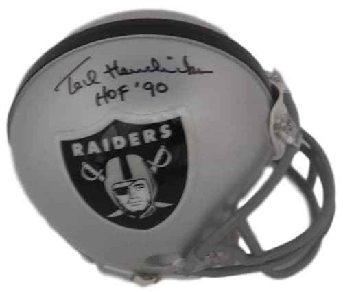 Ted Hendricks Autographed/Signed Oakland Raiders Mini Helmet HOF 90 JSA 19073